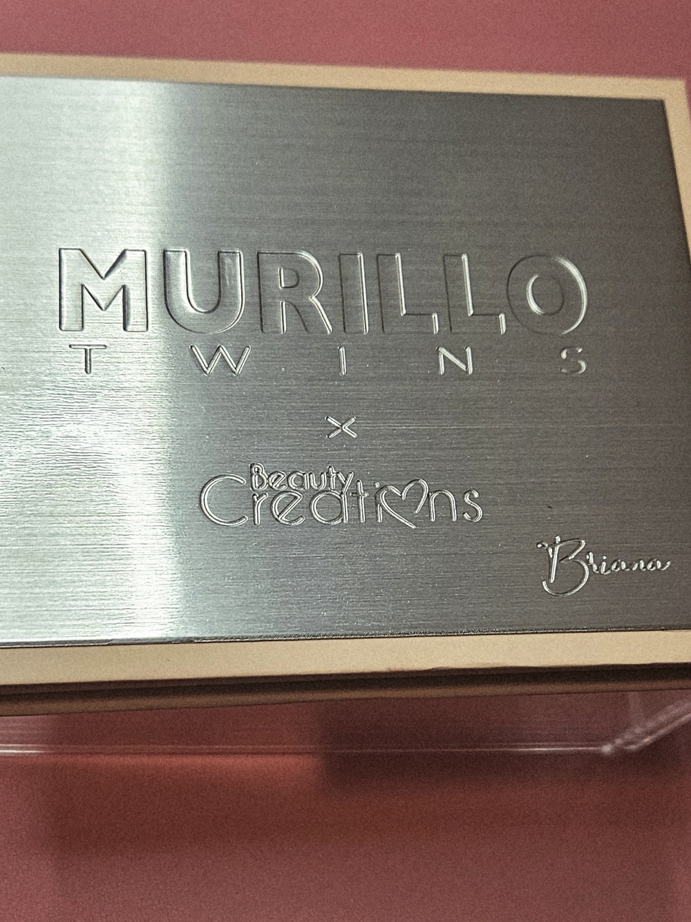 Murillo Twins x Beauty Creations Briana Metallic Palette - Silver & Pink